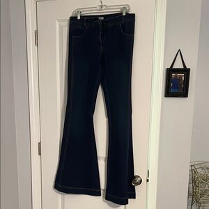 Diane Von Furstenberg Dark Blue Flare Jeans